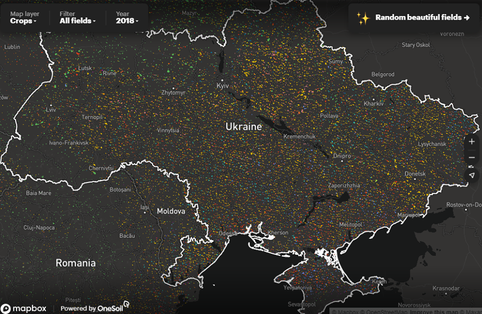 Оцінка полів. Інформація про контури полів, склад с/г культур полів за останні роки, динаміку сівозмін з можливістю розрахунку внесення добрив на конкретні поля 