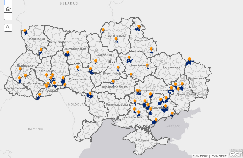 50 пілотних громад-учасниць Проекту