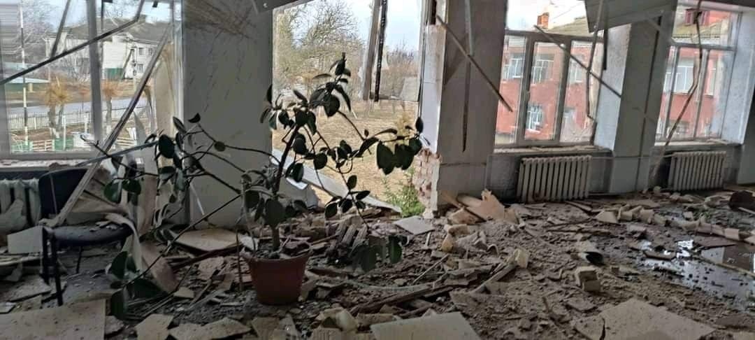 а це школа в якій я ще вчора проводив заняття... любив поливати цей фікус