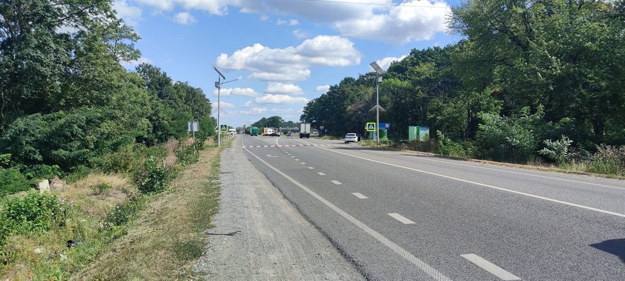облаштована ділянка дороги