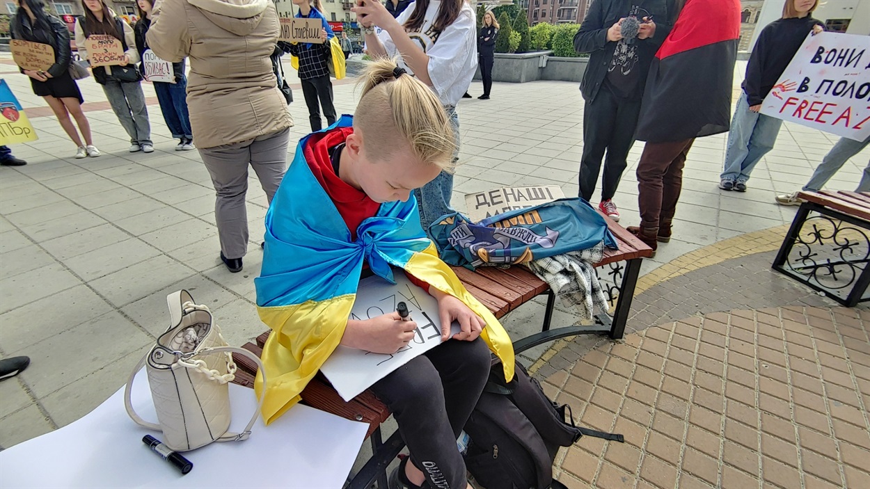 Умань, акція на підтримку військовополонених